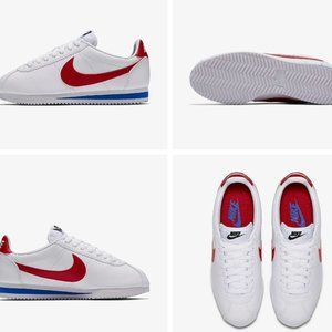 Nike Cortez White W/Red Swoosh